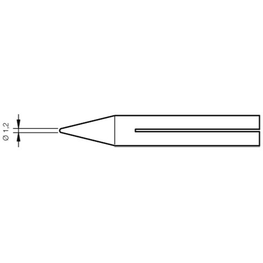 Наконечник JBC PH-12D (0300707) для 30ST / 40ST / SL2020 / IN2100 (конический 1,2 мм)