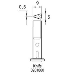 Наконечник JBC KNIFE (0201860) для SG1070 (ножевидный 9,0 х 0,5 мм)