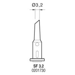 Наконечник JBC SF 3.2 (0201730) для SG1070 (скошенный 3,2 мм)
