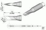 Жало ножевидное 2,5x0,3 мм для прецизионной рукоятки T210 - JBC C210-033