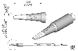 Наконечник JBC C245-122 для пайки выводов и соединений 1,5 х 0,5 мм