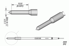 Картридж термопробойник Ø 3,1 мм для пластика серии C245 - JBC C245-168