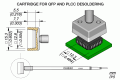 Наконечник JBC C245-351 QFP/PLCC 12,3 x 12,3 мм