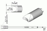 Жало паяльное круглое удлинённое 20 мм для кабелей до Ø 9 мм C245 - JBC C245-662