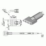 Картридж-наконечник лезвийный Multipad шириной 10,1 мм для T245 - JBC C245728