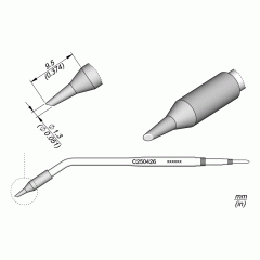 Жало C250-426 скошенное гнутое для AL250 и AP250 - JBC C250-426