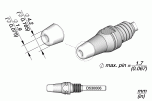 Наконечник Ø4,2 мм / Ø1,9 мм, макс. вывод Ø1,7 мм для вакуумного паяльника DT530 — JBC JBC D530-006