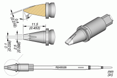 Жало паяльное R245 Pin-Connector круглое Ø 1 мм 20° - JBC R245-028