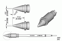 Картридж-наконечник лопатка 1,0 × 0,5 мм для роботизированных систем - JBC R245-039