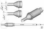Жало R470 скошенное Ø 4 мм для TRA470 - JBC R470-038