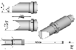 Жало паяльное со скосом Ø 9 мм для TR470/TRA470 - JBC R470-040