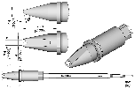 Картридж-наконечник Grooved Chisel 4×1.8 для TR470 - JBC R470-044