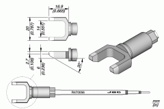 Картридж-наконечник Split Blade 20 мм S3 для TR470 - JBC R470-056