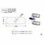 Жало для зачистки 18 AWG (1,02 мм) серии W140 для термопинцета WS140 - JBC W140-18G