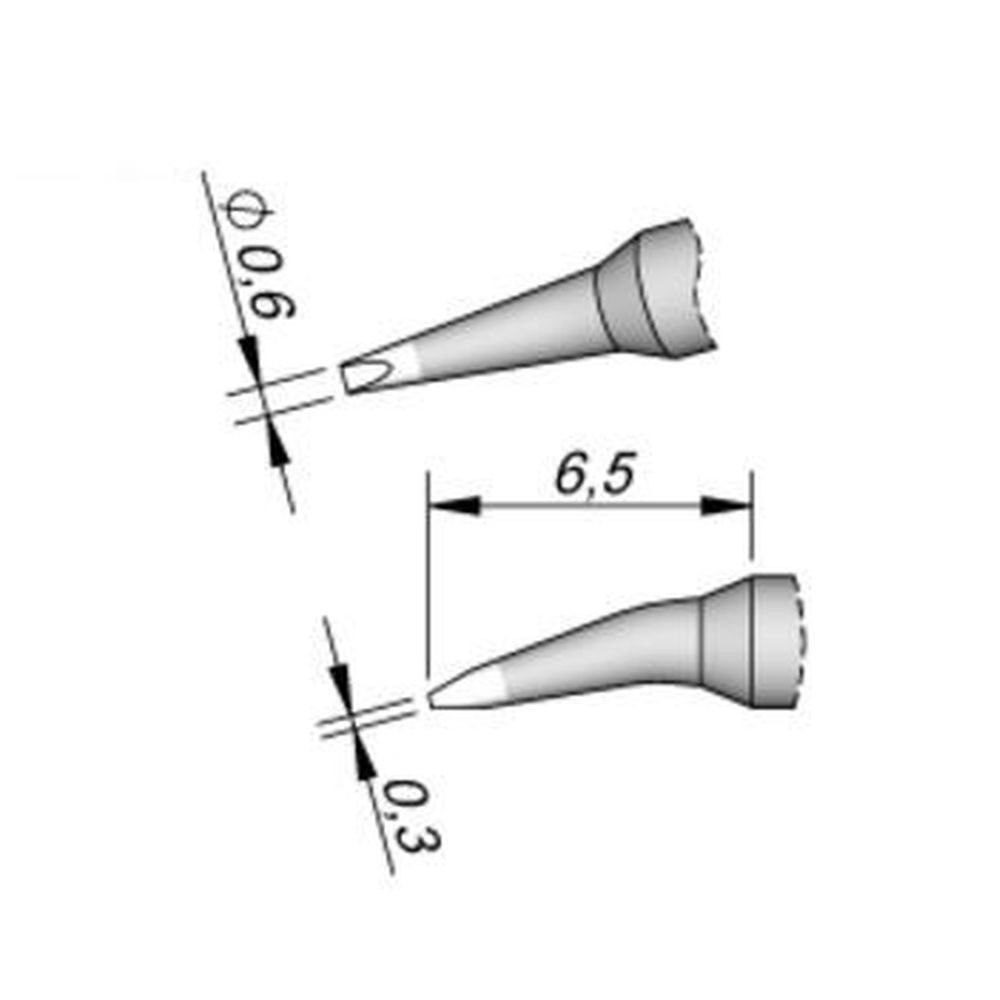 Наконечник JBC C120-011 клиновидный 0,6 мм