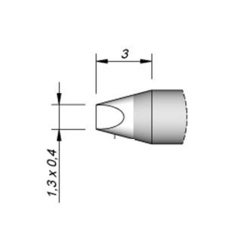 Наконечник JBC C210-022 клиновидный 1,3 х 0,4 мм