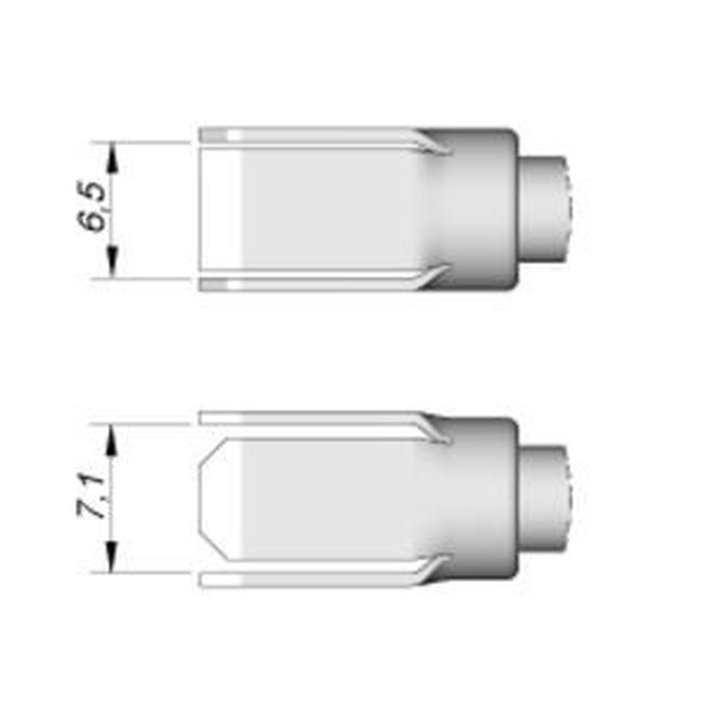 Наконечник JBC C245-136 для выпайки микропереключателей 6,5 х 7,1 мм