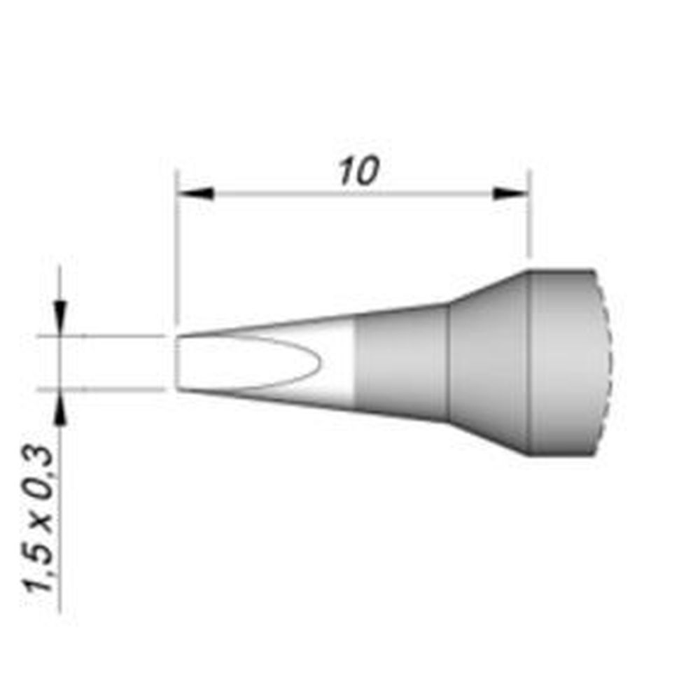 Наконечник JBC C245-768 клиновидный 1,5 х 0,3 мм