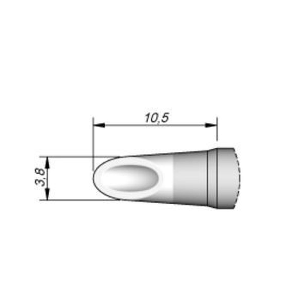 Наконечник JBC C245-938 миниволна 3,8 мм