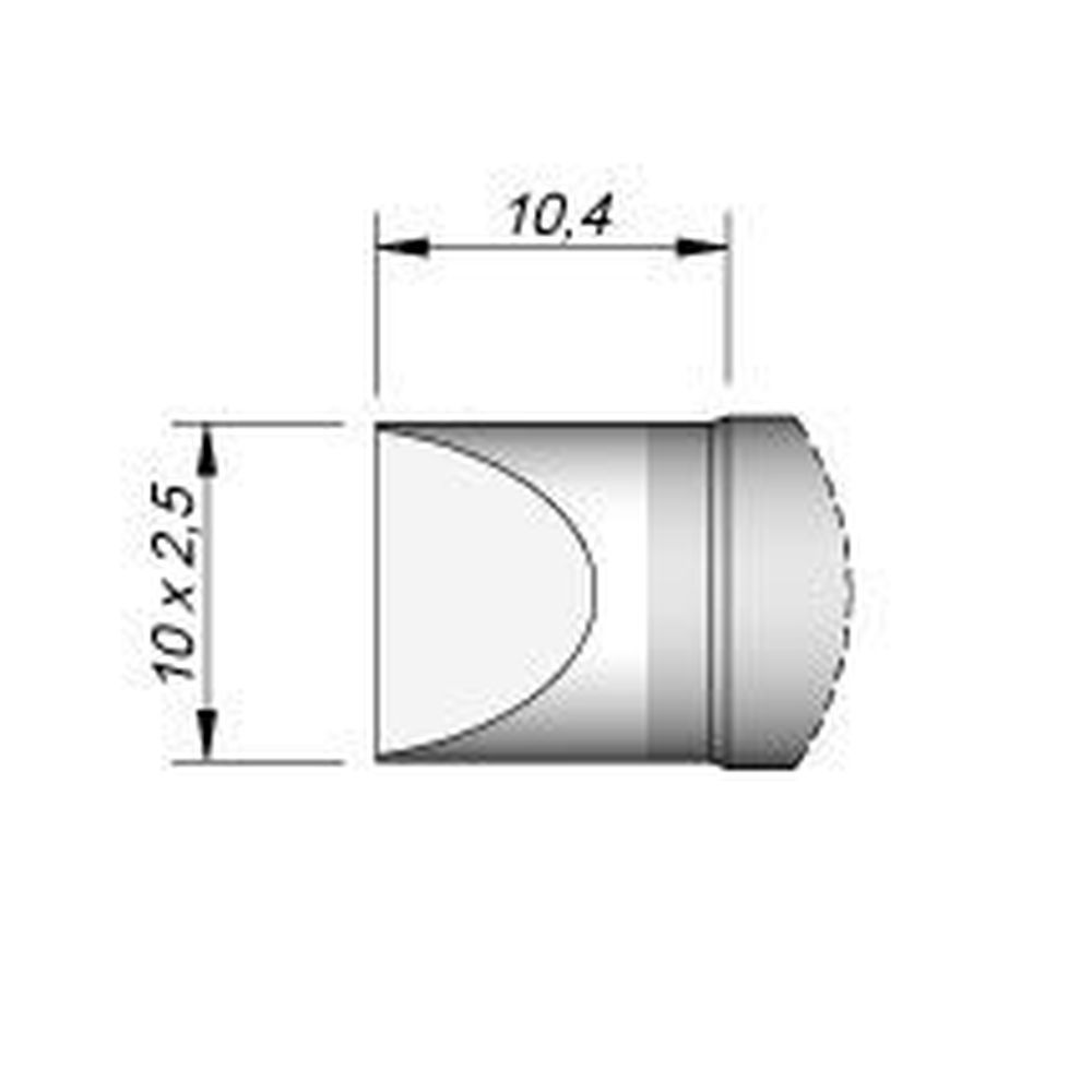 Наконечник JBC C470-006 клиновидный 2,0 х 1,0 мм