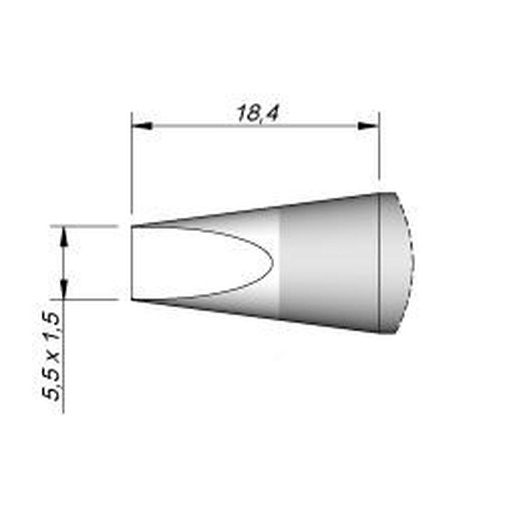Наконечник JBC C470-009 клиновидный 5,5 х 1,5 мм