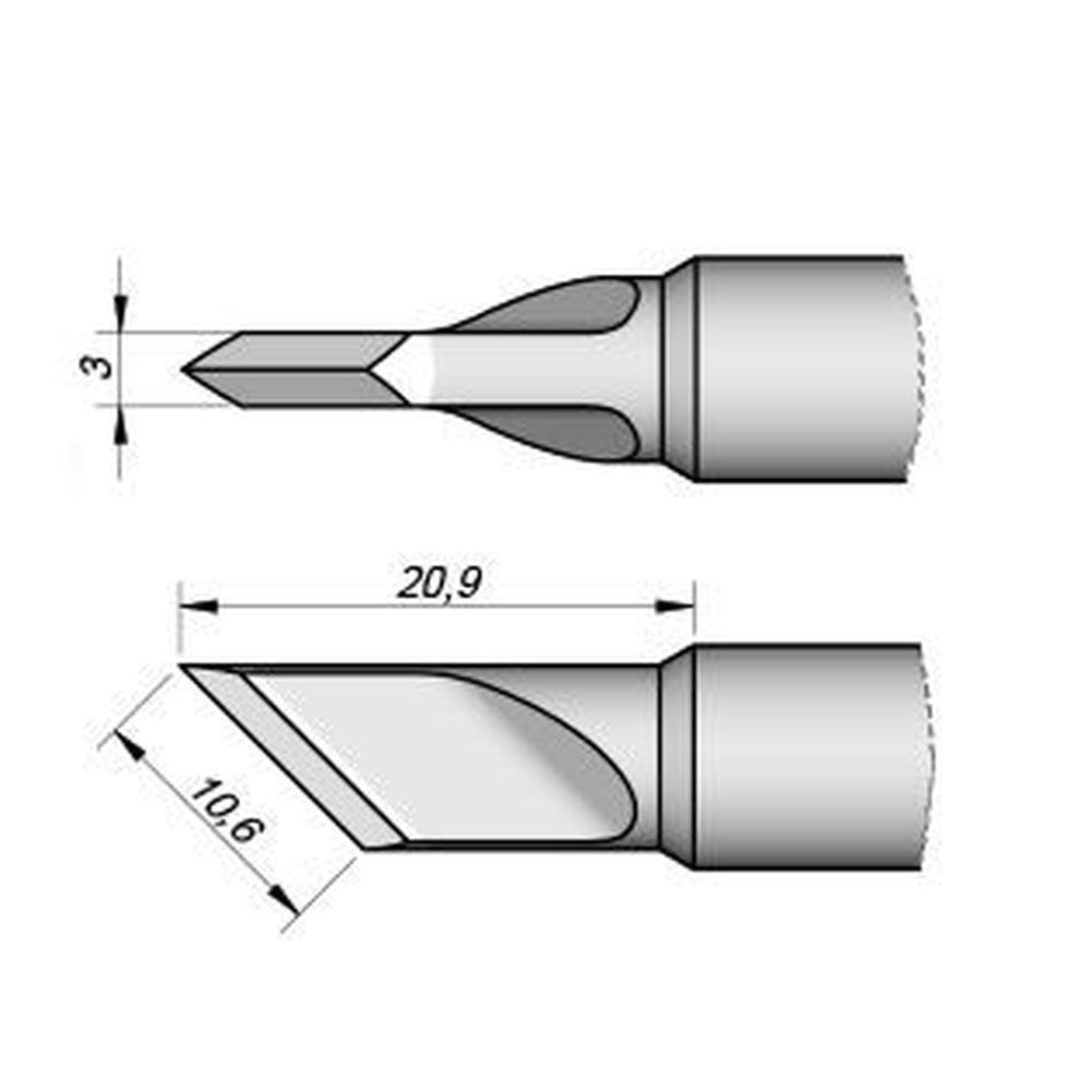 Наконечник JBC C470-061 ножевидный 10,6 х 3,0 мм