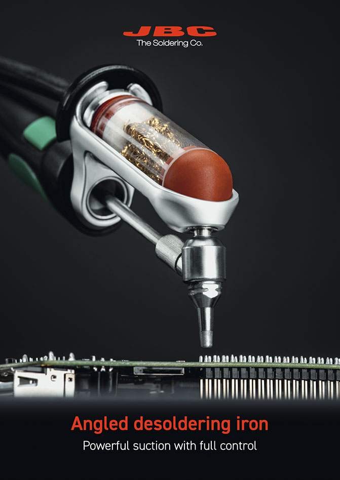 JBC DT530. Угловой паяльник для выпайки